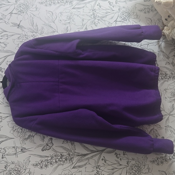 VINTAGE PURPLE HANDMADE FLEECE PULLOVER - Picture 9 of 9